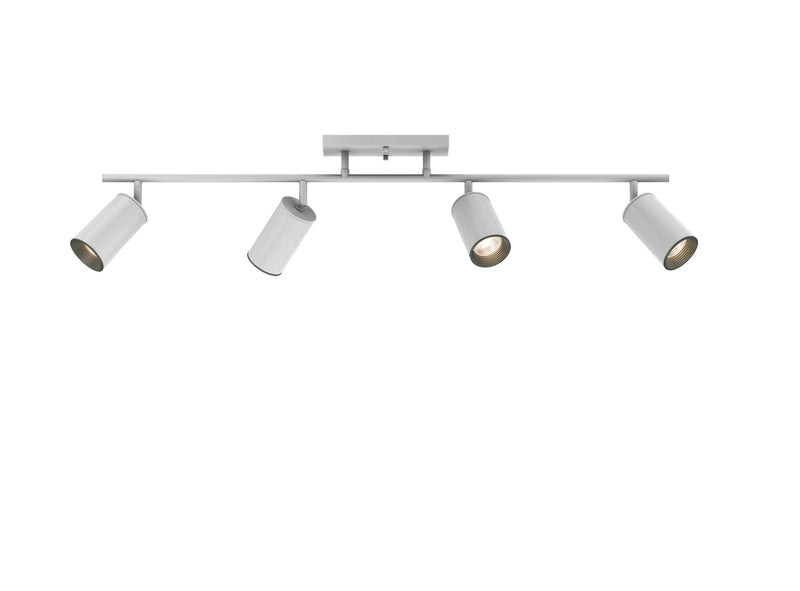 allen + roth Mason 36-in 4 -Light White dimmable GU10 pin base Traditional Track Bar