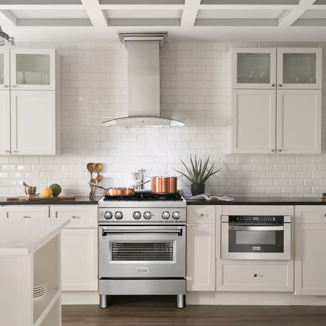 ZLINE KITCHEN & BATH Legacy 30-in Deep recessed 4 burners Convection Oven