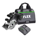 Flex 24V Brushless 6 1/2" In-Line Circular Saw Kit FX2131A-1C