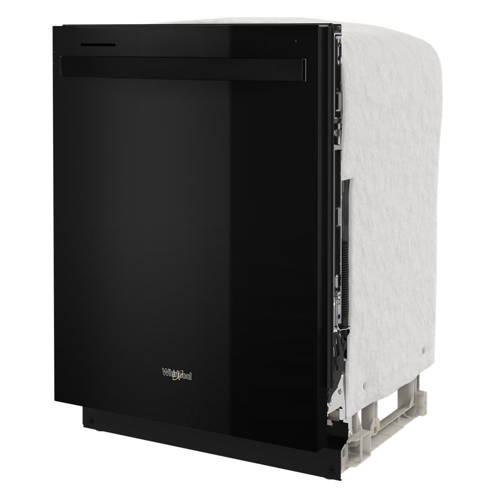Whirlpool Eco Series 24-in Top Control Built-in Dishwasher (Black) With Third Rack, Sensor Cycle with AI Intelligent Wash, Soak and Clean , 47-Decibel