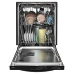 Whirlpool Eco Series 24-in Top Control Built-in Dishwasher ( Black ) With Third Rack, Sensor Cycle with AI Intelligent Wash, Soak and Clean , 47-Decibel
