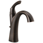 Delta Sandover Venetian Bronze Single hole 1-handle WaterSense Mid-arc Residential Handle Bathroom Sink Faucet with Drain with Deck Plate, 15748LF-RB #5286651  *JR2512, Retail: $223.95, FINAL PRICE: $119.99 + TAX
