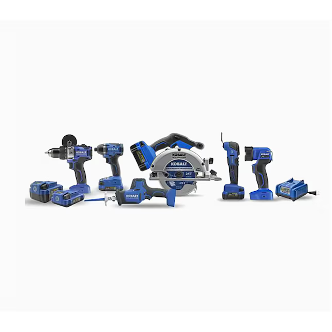 Kobalt 24-Volt Max 6-Tool Brushless Power Tool Combo Kit, [FB002] 2548549, *HD