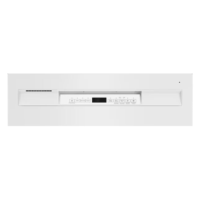 Maytag Dual Power Filtration 24-in Front Control Built-in Dishwasher ( White ) , PowerBlast, Sani Rinse , 50-Decibel