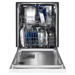 Maytag Dual Power Filtration 24-in Front Control Built-in Dishwasher ( White ) , PowerBlast, Sani Rinse , 50-Decibel
