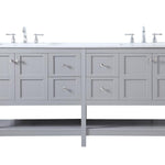 Ever Living Indie 72-Inch Double Sink Vanity in Light Grey with a Countertop, VF16472DGR, FINAL PRICE: $1099.99 + TAX [FBM-127]