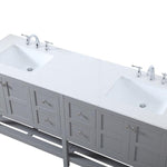 Ever Living Indie 72-Inch Double Sink Vanity in Light Grey with a Countertop, VF16472DGR, FINAL PRICE: $1099.99 + TAX [FBM-127]