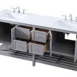 Ever Living Indie 72-Inch Double Sink Vanity in Light Grey with a Countertop, VF16472DGR, FINAL PRICE: $1099.99 + TAX [FBM-127]
