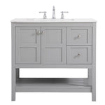 Ever Living Indie 42-Inch Single Sink Vanity in Light Grey with a  Countertop, VF16442GR, FINAL PRICE: $579.99 + TAX [FBM-116]