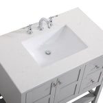 Ever Living Indie 42-Inch Single Sink Vanity in Light Grey with a  Countertop, VF16442GR, FINAL PRICE: $579.99 + TAX [FBM-116]