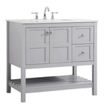 Ever Living Indie 42-Inch Single Sink Vanity in Light Grey with a  Countertop, VF16442GR, FINAL PRICE: $579.99 + TAX [FBM-116]