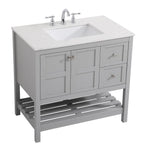 Ever Living Indie 42-Inch Single Sink Vanity in Light Grey with a  Countertop, VF16442GR, FINAL PRICE: $579.99 + TAX [FBM-116]