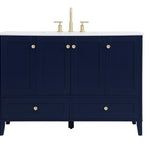Ever Living Juliet 48-Inch Single Sink Vanity in Blue with a  Countertop, VF18048BL, FINAL PRICE: $699.99 + TAX [FBM-128]