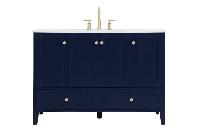 Ever Living Juliet 48-Inch Single Sink Vanity in Blue with a  Countertop, VF18048BL, FINAL PRICE: $699.99 + TAX [FBM-128]