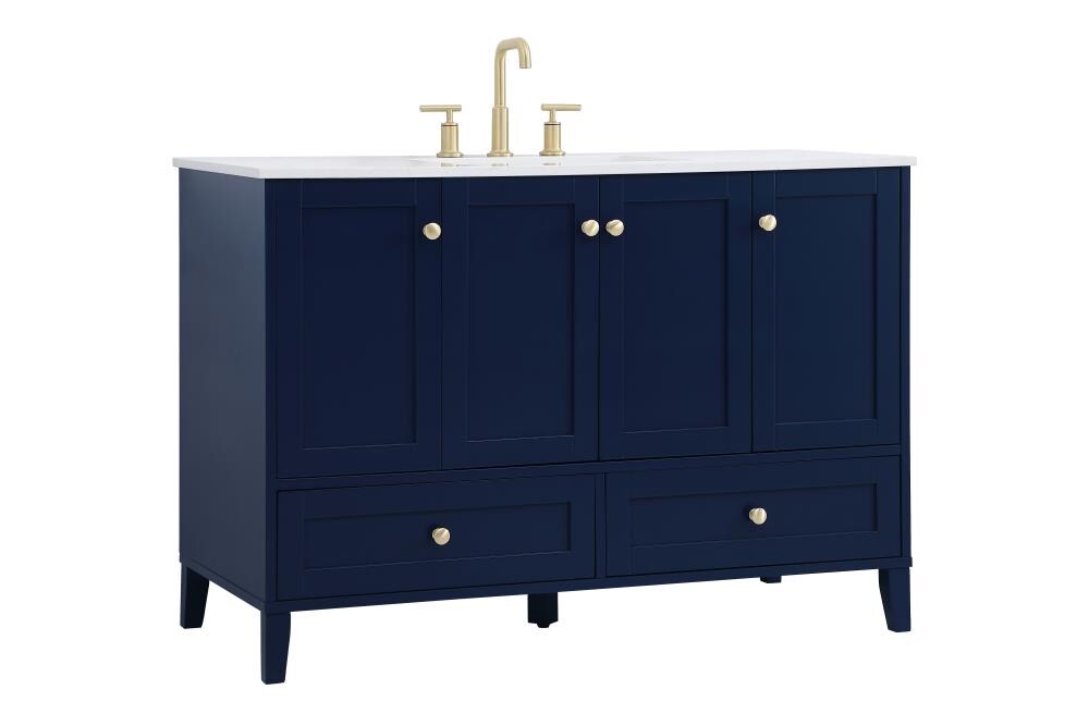 Ever Living Juliet 48-Inch Single Sink Vanity in Blue with a  Countertop, VF18048BL, FINAL PRICE: $699.99 + TAX [FBM-128]