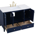 Ever Living Juliet 48-Inch Single Sink Vanity in Blue with a  Countertop, VF18048BL, FINAL PRICE: $699.99 + TAX [FBM-128]