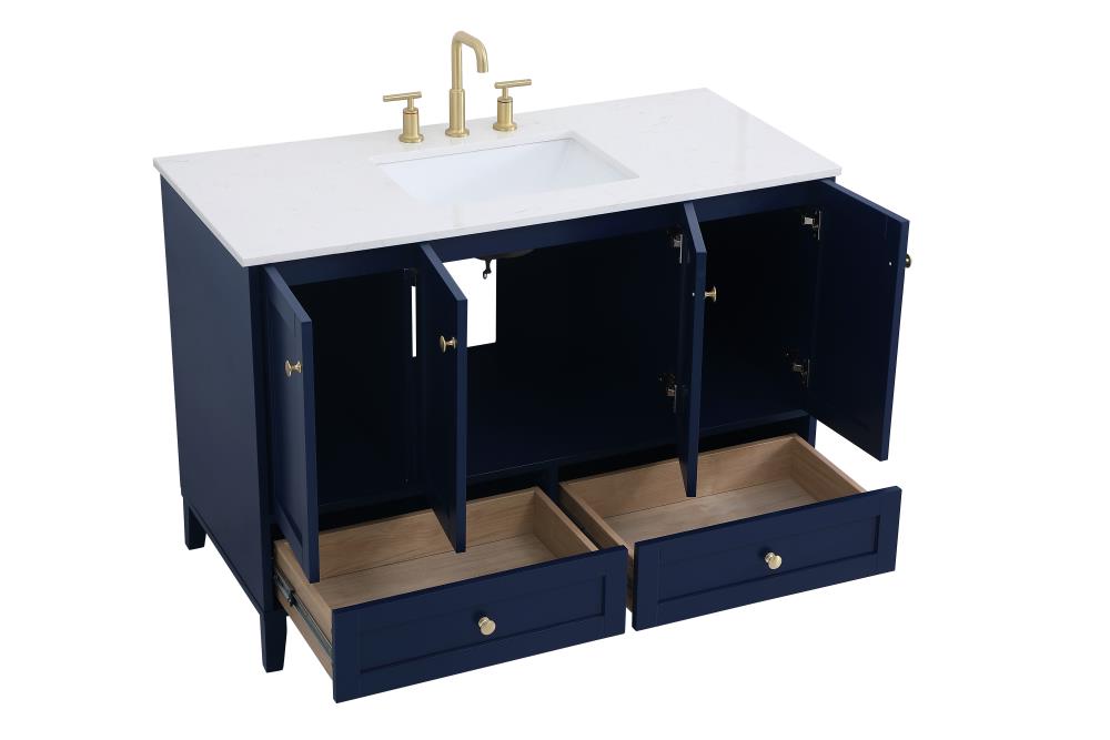 Ever Living Juliet 48-Inch Single Sink Vanity in Blue with a  Countertop, VF18048BL, FINAL PRICE: $699.99 + TAX [FBM-128]