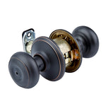 Schlage Georgian Aged Bronze Interior or Bed/Bath Privacy Door Knob