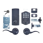 Honeywell Matte Black Keypad Electronic Deadbolt and Handle Lock, FINAL PRICE: $49.99 + TAX