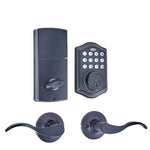 Honeywell Matte Black Keypad Electronic Deadbolt and Handle Lock, FINAL PRICE: $49.99 + TAX