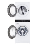LG WashTower Stacked Laundry Center with 4.5-cu ft Front load Washer and Electric 7.4-cu ft Dryer in White, WKEX200HWA/02 *JR2508, Retail: $2,799.00, FINAL PRICE: $1,579.99 + TAX
