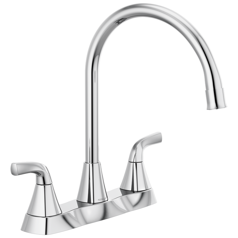 Peerless Parkwood Two Handle Kitchen Faucet in Chrome, P2935LF, MSRP: $80.43, FINAL PRICE: $37.99 + TAX