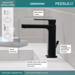 Peerless Xander Single-Handle Lavatory Faucet in Matte Black, P1519LF-BL, MRSP: $156, FINAL PRICE: $59.99 + TAX