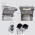FORNO Savona 36-in 1200-CFM Ducted Stainless Steel Wall-Mounted Range Hood, [FB174]