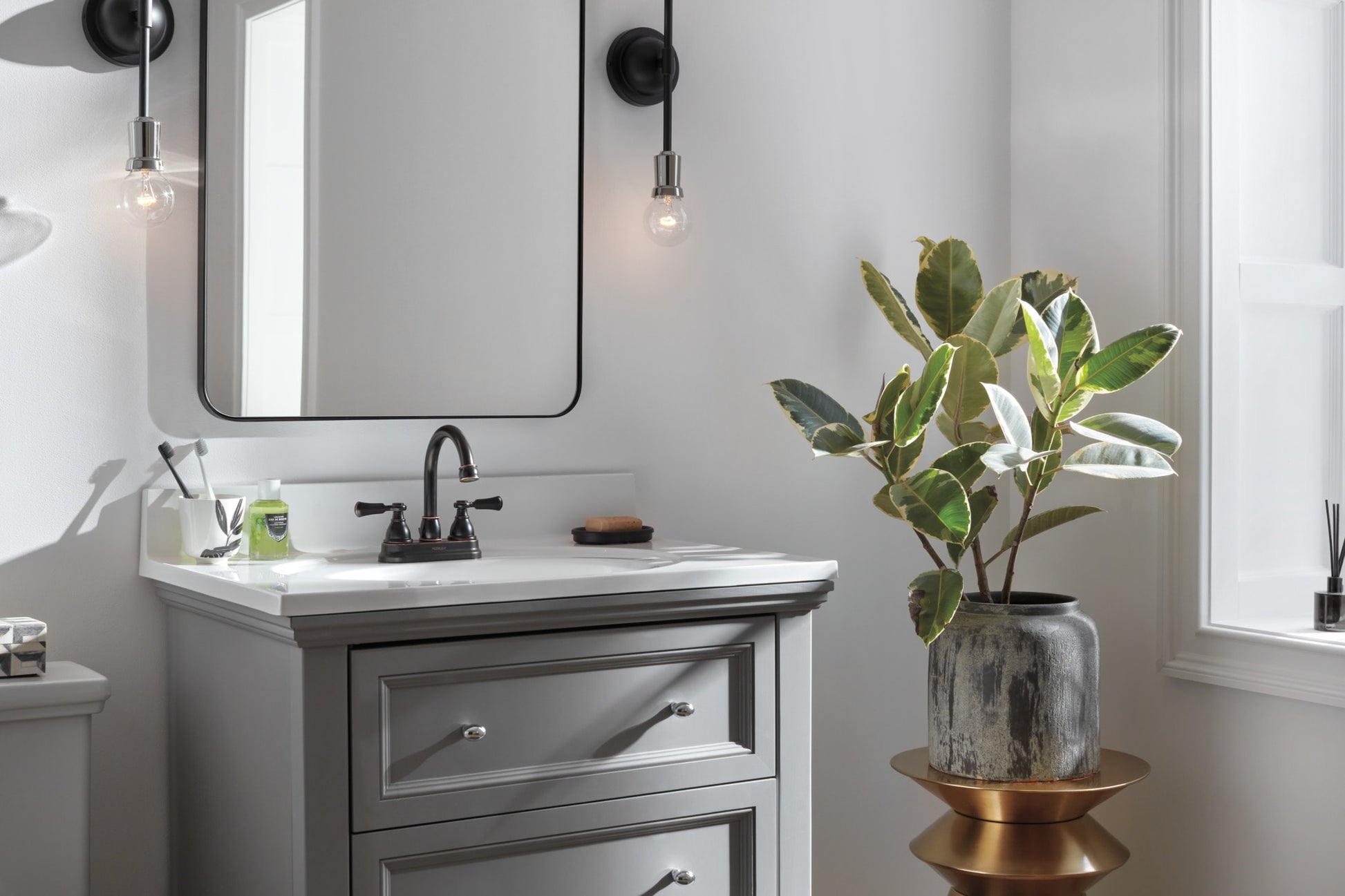 Peerless Elmhurst Two-Handle Centerset Bath Faucet in Oil Rubbed Bronze, P2665LF-OB, MRSP: $261.55, FINAL PRICE: $ + TAX