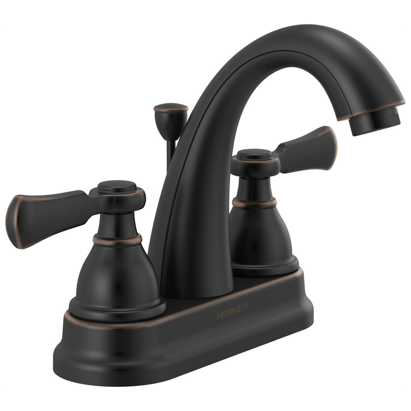 Peerless Elmhurst Two-Handle Centerset Bath Faucet in Oil Rubbed Bronze, P2565LF-OB, MSRP: $125.93, FINAL PRICE: $49.99 + TAX