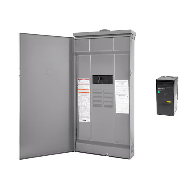 Square D Homeline 200 -Amp 8 -Spaces 16 -Circuit Outdoor Main Breaker Plug-On Neutral Load Center