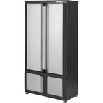 Kobalt 36-in W x 72-in H x 18.5-in D Freestanding Steel Garage Cabinet in Silver, 19005   2368775 *JR2401 [FB195], MSRP: $449.00, Final Price: $299.99 + Tax