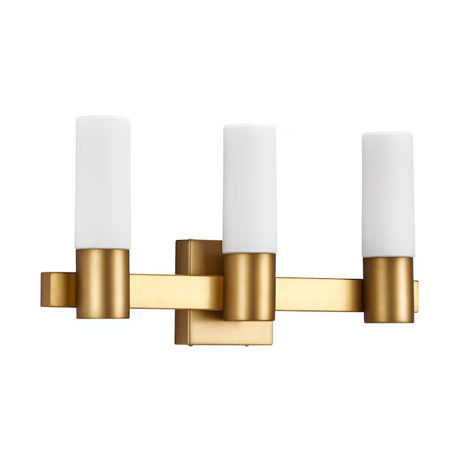 Maxim Lighting Contessa 4-in 3-Light Satin Brass Modern/Contemporary Vanity Light, 22413SWNAB *JR2509, Retail: $358.00, FINAL PRICE: $149.99 + TAX