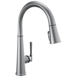Delta Emmeline Single Handle Pull-Down Kitchen Faucet in Lumicoat Arctic Stainless, 9182-AR-PR-DST, MRSP: $842, FINAL PRICE: $ + TAX