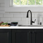 Delta Emmeline Single Handle Pull-Down Kitchen Faucet in Matte Black, 9182-BL-DST, MRSP: $842, FINAL PRICE: $ + TAX