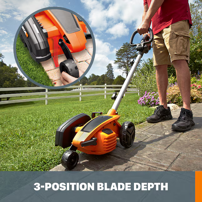 WORX Electric Lawn Edger and Trencher 7.5-in Push walk behind Electric Lawn Edger, WG896 *HD2509, Retail: $139.99, FINAL PRICE: $64.99 + TAX