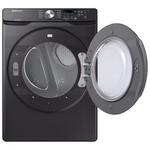 Samsung 7.5-cu ft Reversible Side Swing Stackable Vented Electric Dryer in Black Stainless Steel, DVE45T6000V/A3, Retail: $999.00, Final Price: $479.99 + Tax