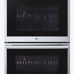 LG STUDIO InstaView 30 inch Double Electric Wall Oven with Air Fry Self-cleaning ( PrintProof Stainless Steel )