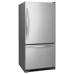 Whirlpool 18.7-cu ft Standard-Depth 30-in Wide Bottom-Freezer Refrigerator with Ice Maker ( Stainless steel ) ENERGY STAR Certified