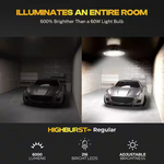 Bell + Howell Highburst 1 ft. 60-Watt Integrated LED Black 6,000 Lumens Dimmable High Bay Shop Light, RETAIL: $49.99, FINAL PRICE: $25.99 + TAX