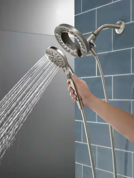 Delta Universal Showering 5-Setting In2ition Two-in-One Shower in Satin Nickel, 75585SN, MRSP: $131.7, FINAL PRICE: $ + TAX