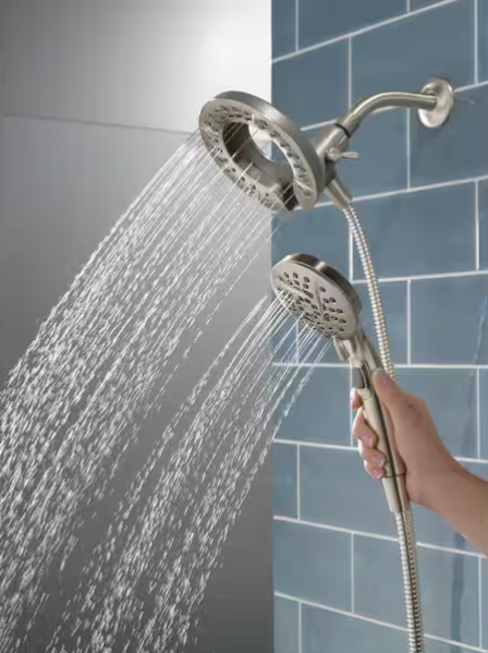 Delta Universal Showering 5-Setting In2ition Two-in-One Shower in Satin Nickel, 75585SN, MRSP: $131.7, FINAL PRICE: $ + TAX