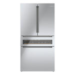 Bosch Counter-Depth 800 Series 21-cu ft 4 -Door 36-in Wide French Door Refrigerator with Ice Maker ( Stainless steel ) ENERGY STAR Certified