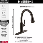 Delta Coranto Single Handle Pull-Down Kitchen Faucet in Venetian Bronze