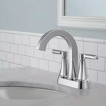 Delta Lorna Two Handle Centerset Bathroom Faucet in Chrome, 25839LF, MSRP: $99.68, FINAL PRICE: $49.99 + TAX
