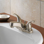 Peerless Two Handle Bathroom Faucet in Brushed Nickel, P299628LF-BN, MSRP: $73.46, FINAL PRICE: $29.99 + TAX