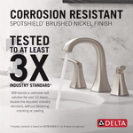 Lacey Two Handle Widespread Bathroom Faucet, 35895LF-SP, MSRP: $173.19, FINAL PRICE: $89.99 + TAX