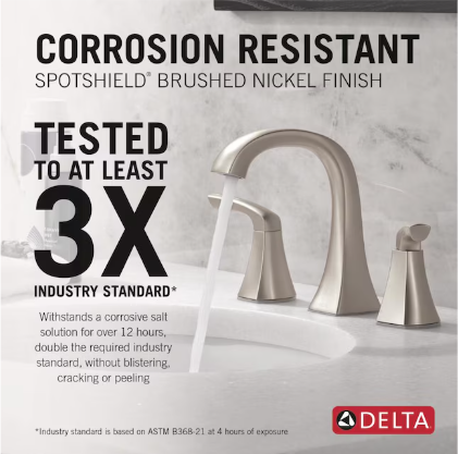 Lacey Two Handle Widespread Bathroom Faucet, 35895LF-SP, MSRP: $173.19, FINAL PRICE: $89.99 + TAX