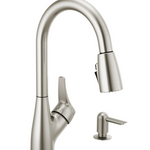Peerless Single Handle Pull-Down Kitchen Faucet in Stainless Steel, P7901LF-SSSD-W, MSRP: $257, FINAL PRICE: $79.99 + TAX