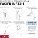 Delta Pierce Single Handle Centerset Faucet in Chrome, 15899LF, MSRP: $74.48, FINAL PRICE: $39.99 + TAX
